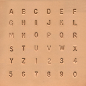 Alphabet et chiffreS à frapper fantaisie