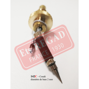 Fer pointe brûle-fil coudé 2 mm